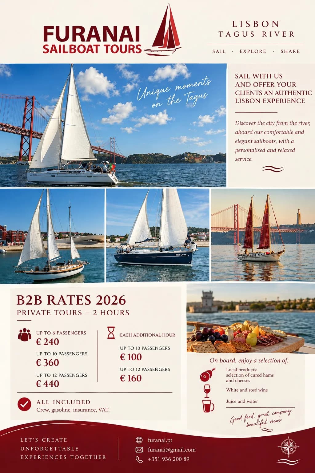 Sailboat trip on the Tagus